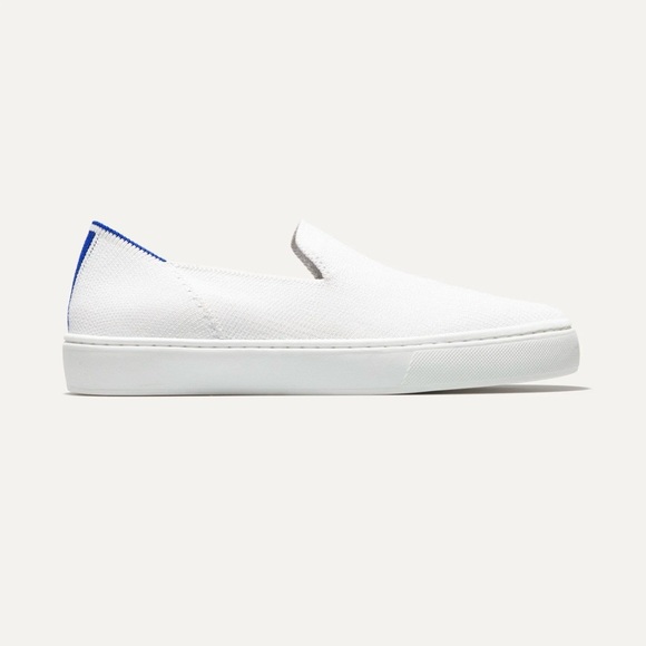Rothy's Shoes - Rothy’s White and Blue Slip-On Sneakers